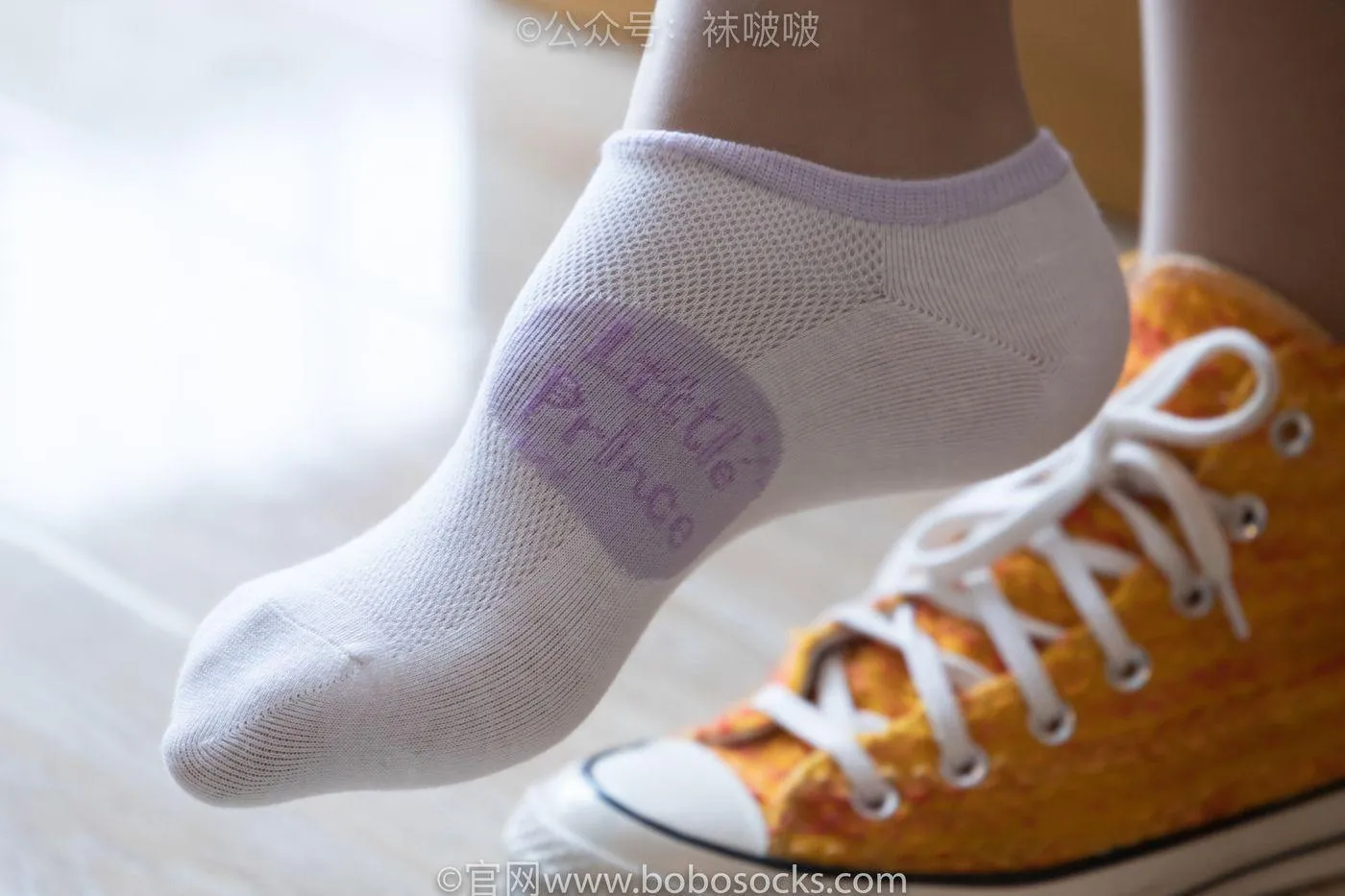 [BoBoSocks袜啵啵]NO.008 涵涵-帆布鞋、白色短棉袜、肉丝 [139P]插图3